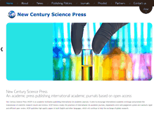 Tablet Screenshot of newcenturyscience.com